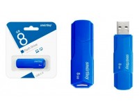 Флэш диск 8 GB USB 2.0 SmartBuy Clue Blue с колпачком