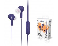Наушники с микрофоном SmartBuy Pro JR SBH-105-VI внутриканальные, кабель 1, 2м, 3, 5мм 4-pin Jack, кнопка вызова, коробка, фиолетовый