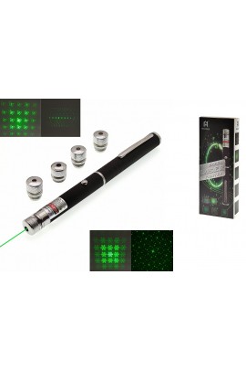 Фонарь Огонек OG-LDS01 лазер 100 mW - зеленый 2*ААА (в комплекте) указка лазерная, металлический корпус