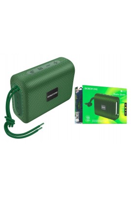 Акустическая система mini MP3 Borofone BR18 Encourage 5Вт Bluetooth 5.1, MP3, microSD, USB, AUX 500 мАч зеленый