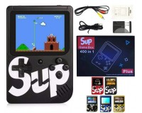Приставка SUP GameBox plus дисплей 3 дюйма, 400 встр игр, аккумулятор 1020 mAh, черный