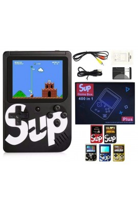 Приставка SUP GameBox plus дисплей 3 дюйма, 400 встр игр, аккумулятор 1020 mAh, черный