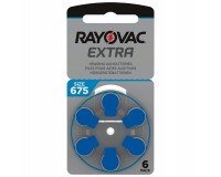 Батарейка. Ray-O-Vac ZA675 BL 6 Extra (G13, для слуховых аппаратов, 1, 4V, 640mAh)