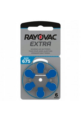 Батарейка. Ray-O-Vac ZA675 BL 6 Extra (G13, для слуховых аппаратов, 1, 4V, 640mAh)