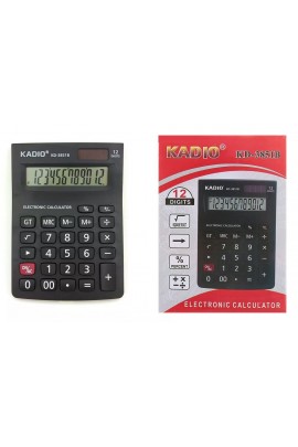 Калькулятор Kadio KD-3851B настольный, 12 разрядный, размер 14х10 см, черный