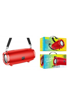 Акустическая система mini MP3 HOCO HC5 Cool 30Вт Bluetooth 5.0, MP3, microSD, USB, 3600 мАч красный