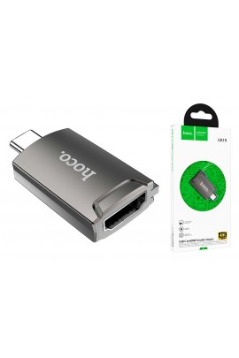 Конвертер HOCO UA19 Easy flow штекер Type-C -> гнездо HDMI, черный, коробка