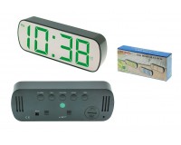 Часы сетевые VST 895Y-4 зеленые цифры, зеркальный дисплей, без блока питания