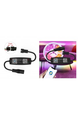 LED контроллер Огонек OG-LDL43 (DC 12-24В) RGB(1 канал) Bluetooth, 3pin, до 2А