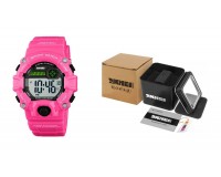 Часы наручные Skmei 1484 электронные (дата, будильник, секундомер), детские, подсветка, розовый, черный