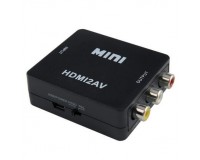 Конвертер - HW-2101 (HD2AV) (A1582) черный преобразует видео поток HDMI в 3RCA сигнал. Разрешение изображения до 1920 x 1080 точек, совместимо с версией HDMI v.1.4
