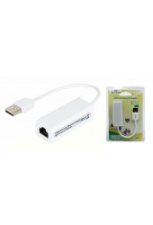 Сетевой адаптер - H48 (A4099) USB 2.0 х RJ45, 10/100 Мбит/сек, компактный USB адаптер локальной сети