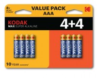 Батарейка Kodak LR3 BL 8 MAX SUPER Alkaline (4+4)