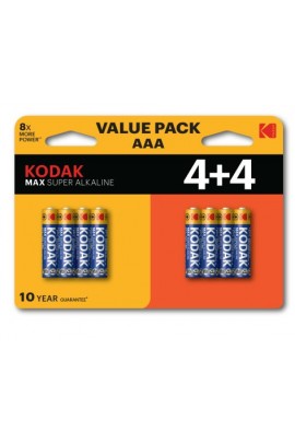 Батарейка Kodak LR3 BL 8 MAX SUPER Alkaline (4+4)
