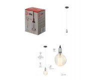 Светильник подвесной Эра PL13 E27 - 8 CH накладной длина 1м. 50Вт (без лампы) коробка, хром