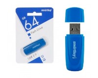 Флэш диск 64 GB USB 2.0 SmartBuy Scout Blue с колпачком