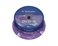 Диск Verbatim DVD+R 4.7 16x CB/ 25 шт