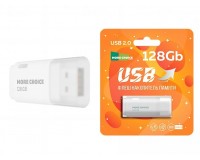 Флэш диск 128 GB USB 2.0 More Choice MF128 белый с колпачком