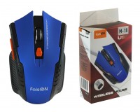 Мышь беспроводная FaisON M-18 Use USB Optical(1200 dpi) синий 5 кнопок+кнопка-колесо, коробка