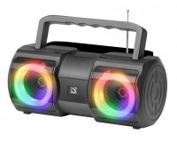 Акустическая система mini MP3 Defender Beatbox 20 20Вт Bluetooth, /MIC/FM/USB/TF/Light питание USB 5 В , Li-Ion 2400 мАч, светодиодная подсветка черный