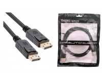 Кабель DisplayPort-DisplayPort Орбита длина 1м, v1.2 пакет черный OT-AVW60