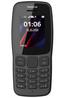 Телефон Nokia 106 рефабрик, гарантия 1 месяц, 2G, 2Sim 1.8