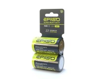Батарейка EPILSO R20 Shrink card 2