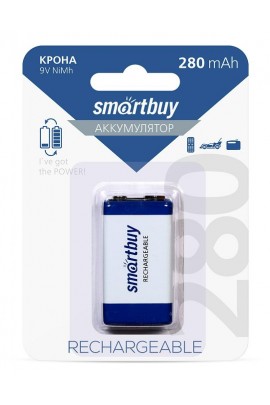 Аккумулятор SmartBuy 6LR61(6F22) 280 mAh BL 1 NI-Mh 8, 4 В