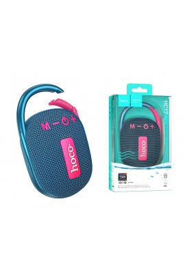 Акустическая система mini MP3 HOCO HC17 Easy joy 5Вт Bluetooth 5.3, MP3, microSD, USB, TWS, 500 мАч синий