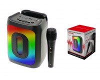 Акустическая система mini MP3 Орбита OT-SPB143 10Вт размер 19 * 14.5 * 13.8 см Bluetooth, MP3, FM, microSD, USB, microUSB встроенный аккумулятор 1500mA черная