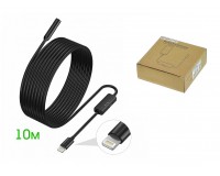 Эндоскоп USB для смартфонов Орбита OT-SME18 1, 3 Мп 1280*960 длина кабеля: 10м., Lightning, iOS 9.0 и выше, приложение UseePlus
