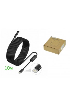 Эндоскоп USB для смартфонов Орбита OT-SME18 1, 3 Мп 1280*960 длина кабеля: 10м., Lightning, iOS 9.0 и выше, приложение UseePlus