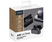 Наушники беспроводные Deppa 44199 Air Ultima внутриканальные, Bluetooth V5.3 кейс для хранения и зарядки в комплекте (емкостью 300мАч) черный, коробка