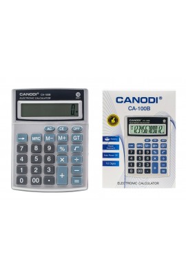 Калькулятор Canodi CA-100B настольный, 12 разрядный, размер 14х10 см, белый
