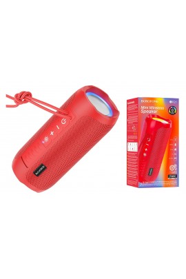 Акустическая система mini MP3 Borofone BR21 10Вт Bluetooth 5.1, MP3, microSD, USB, AUX, TWS 1200 мАч красный