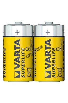 Батарейка Varta R14 Shrink 2 Superlife