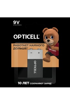 Батарейка Opticell 6LR61 BL 1 (6F22)