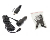 Автомобильное зарядное устройство TDS TS-CAU61, microUSB 12-24В 2хUSB, Выходной ток: USB-3А, microUSB-1.5А кабель 3, 5м черный