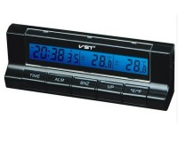 Часы автомобильные VST 7037 время, будильник, темпратура внутренняя и наружная, подсветка