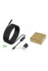 Эндоскоп USB для смартфонов Орбита OT-SME18 1, 3 Мп 1280*960 длина кабеля: 5м., Lightning, iOS 9.0 и выше, приложение UseePlus
