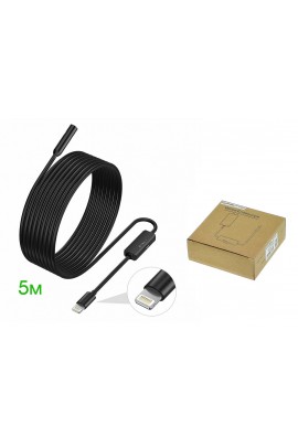 Эндоскоп USB для смартфонов Орбита OT-SME18 1, 3 Мп 1280*960 длина кабеля: 5м., Lightning, iOS 9.0 и выше, приложение UseePlus