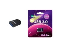 Флэш диск 32 GB USB 3.0 More Choice Mini MF32-2m черный с колпачком