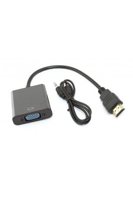 Конвертер - (A1576) преобразует видео поток HDMI в VGA сигнал + 3.5 mm аудио, черный