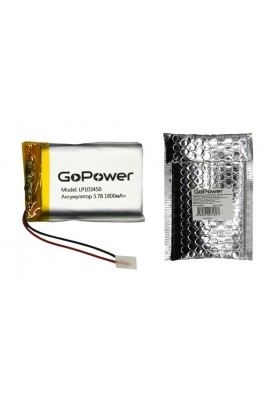 Аккумулятор GoPower - 1800 mAh LP103450, Li-Pol