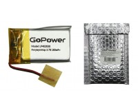 Аккумулятор GoPower - 180 mAh LP402030, Li-Pol