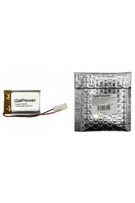 Аккумулятор GoPower - 250 mAh LP502030, Li-Pol