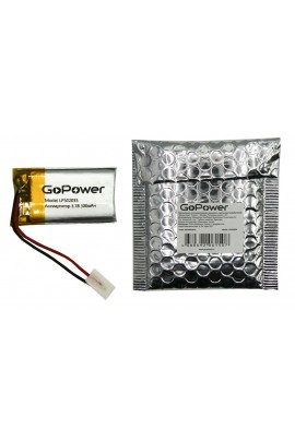Аккумулятор GoPower - 300 mAh LP502035, Li-Pol