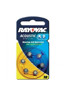 Батарейка. Ray-O-Vac ZA10 BL 6 EXTRA (батарейка для слуховых аппаратов, 1, 4V, 105mAh)