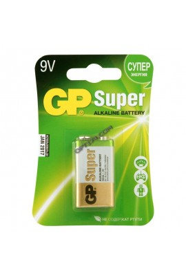 Батарейка GP 6LR61(6F22) BL 1 Super
