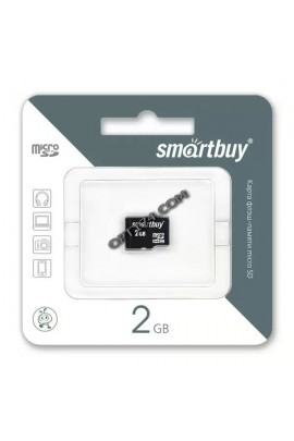 Флэш карта microSD 2 GB SmartBuy без адаптера